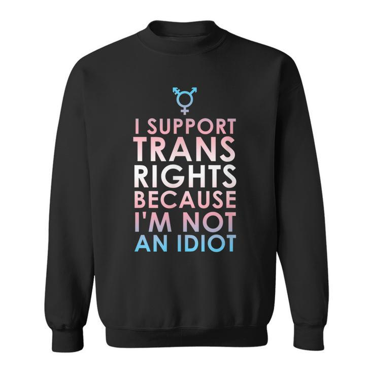 Transgender Ally Trans Pride Flag Support  Sweatshirt