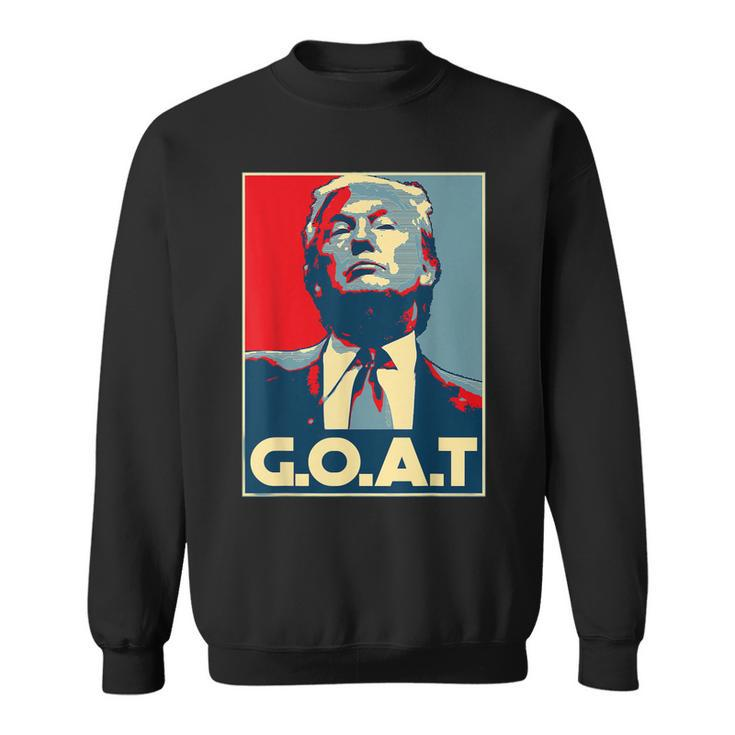 Trump Goat Middle Finger Election 2024 Republican Poster  Sweatshirt