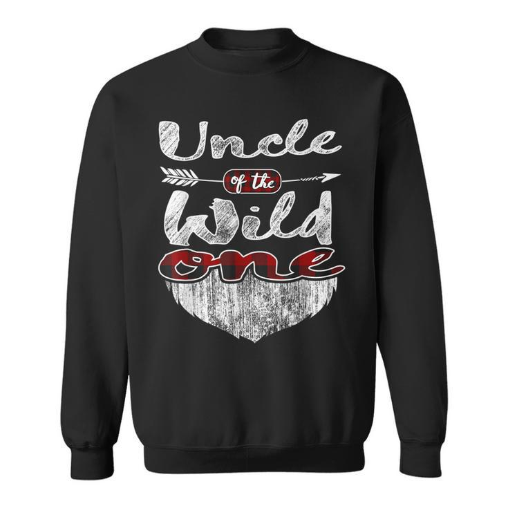 Uncle Of The Wild One 1St Birthday 1 Girl Boy First Gift For Mens Sweatshirt
