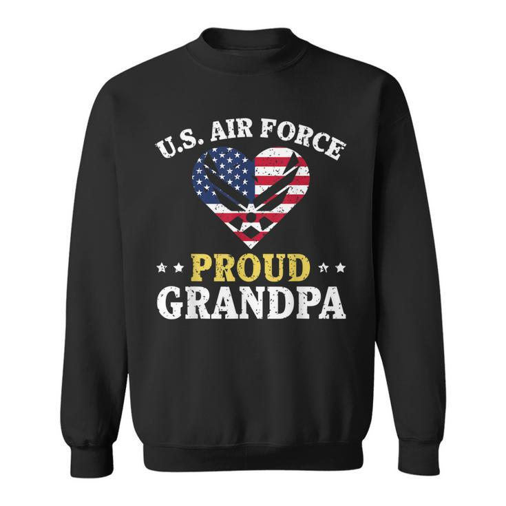 Us Air Force Proud Grandpa Funny Airman Grandpa T   Gift For Mens Sweatshirt