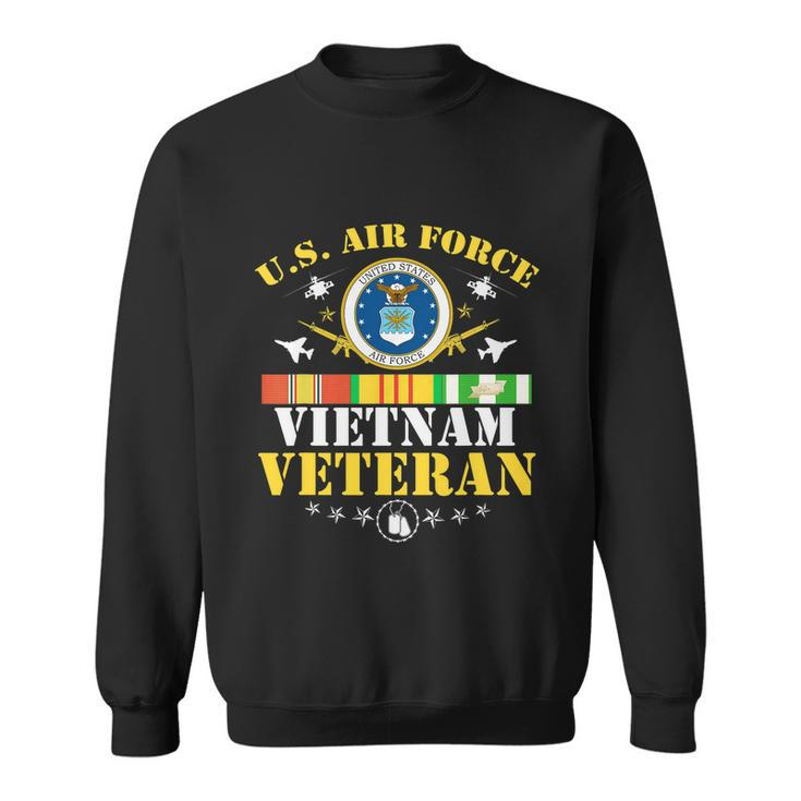Us Air Force Vietnam Veteran Usa Flag Vietnam Vet Flag V2 Sweatshirt