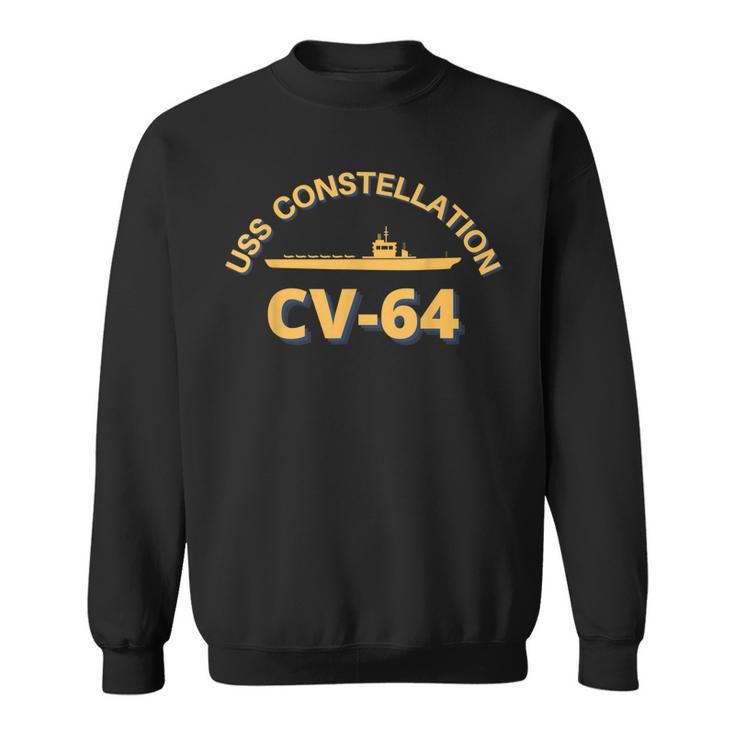 Us Aircraft Carrier Cv-64 Uss Constellation  Sweatshirt