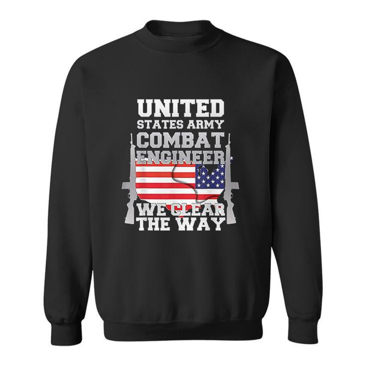 Us Army Combat Engineer 12B Military Pride Men Women Sweatshirt Graphic Print Unisex