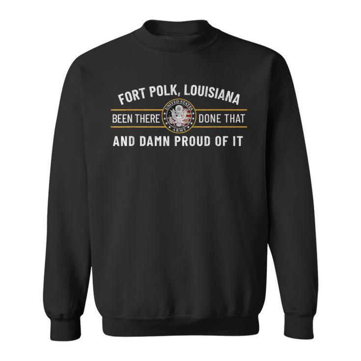 Us Army Fort Polk Tigerland Louisiana Alumni Retro Gift  Sweatshirt