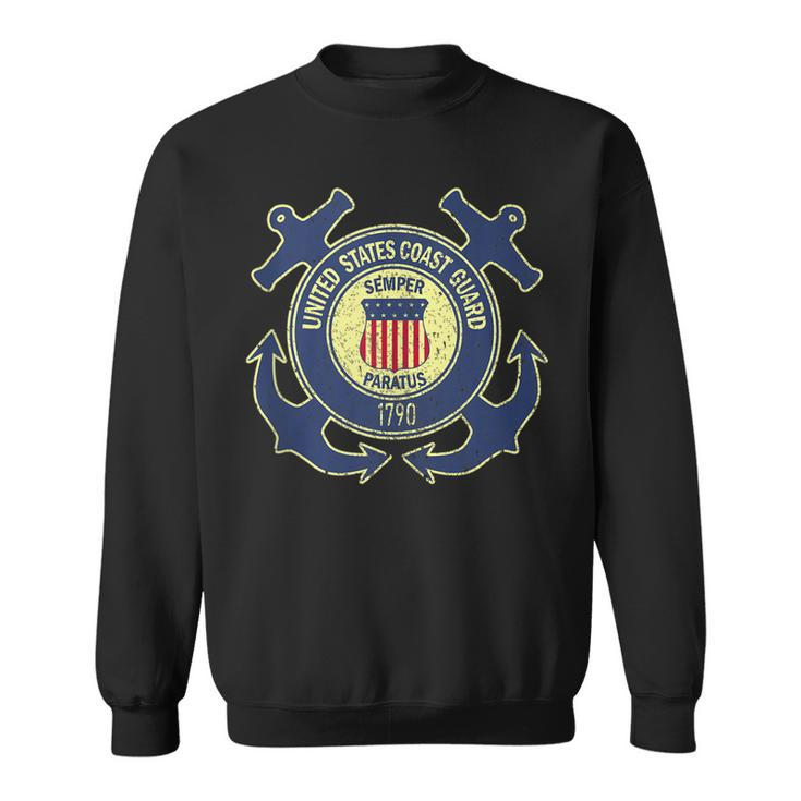 US Coast Guard Veteran Gift Red Friday Patriotic  Sweatshirt