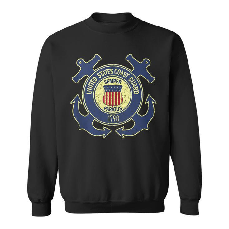 US Coast Guard Veteran Gift Red Friday Patriotic Sweatshirt