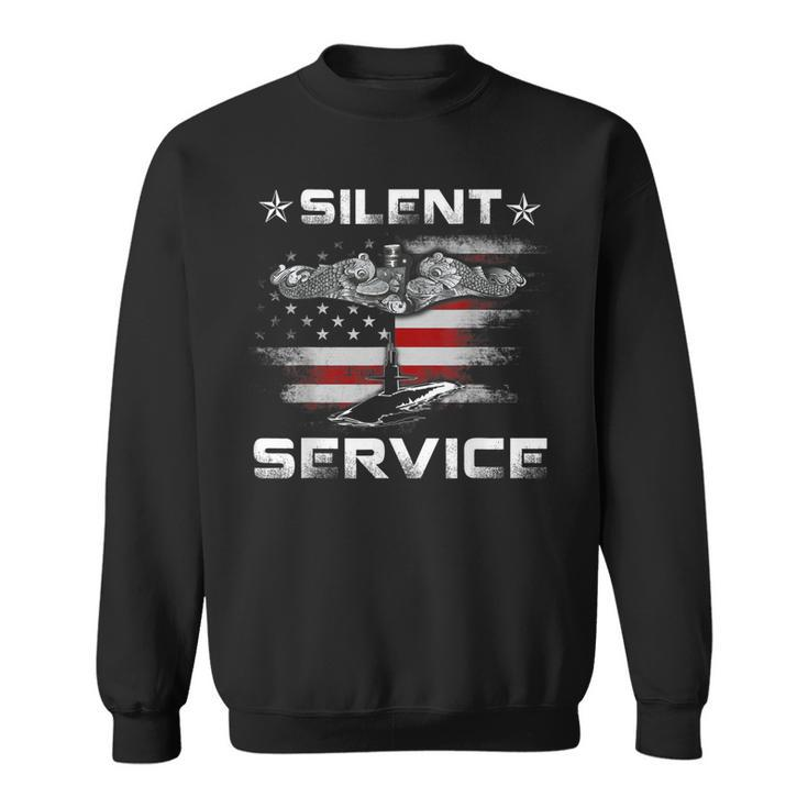 US Navy Submarines Silent Service  Patriotic Gifts  Sweatshirt