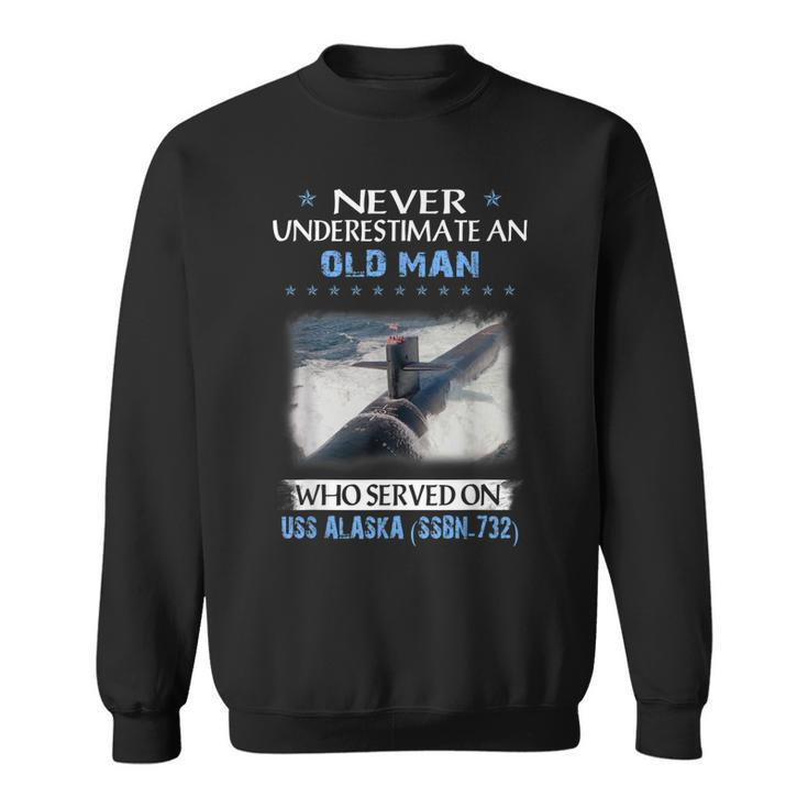 Uss Alaska Ssbn-732 Submarine Veterans Day Father Day Gift  Sweatshirt