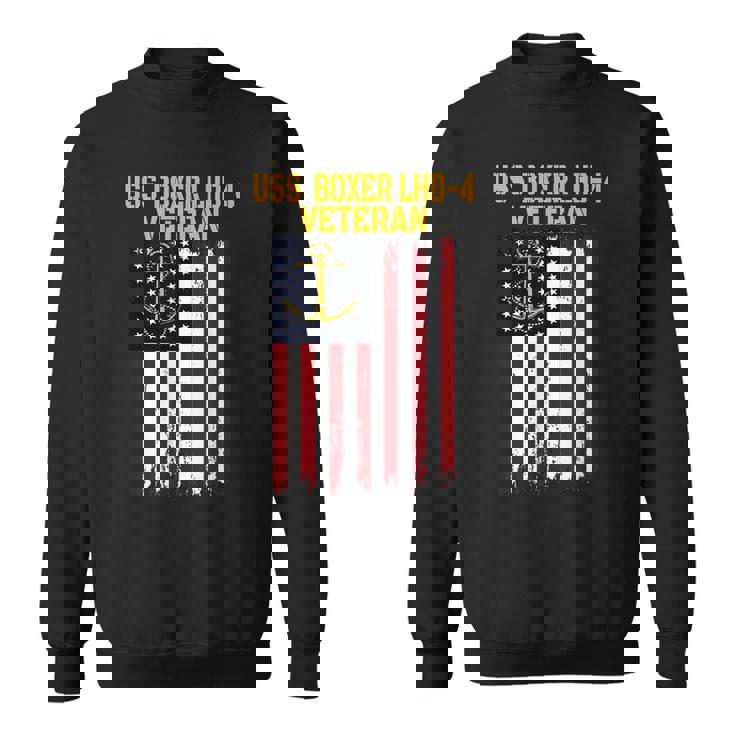 Uss Boxer Lhd-4 Amphibious Assault Ship Veterans Day  Sweatshirt