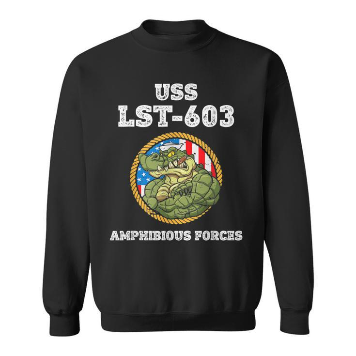 Uss Coconino County Lst-603 Amphibious Force  Sweatshirt
