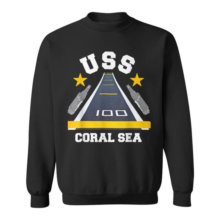 Uss Coral Sea Aircraft Carrier Military Veteran  Sweatshirt