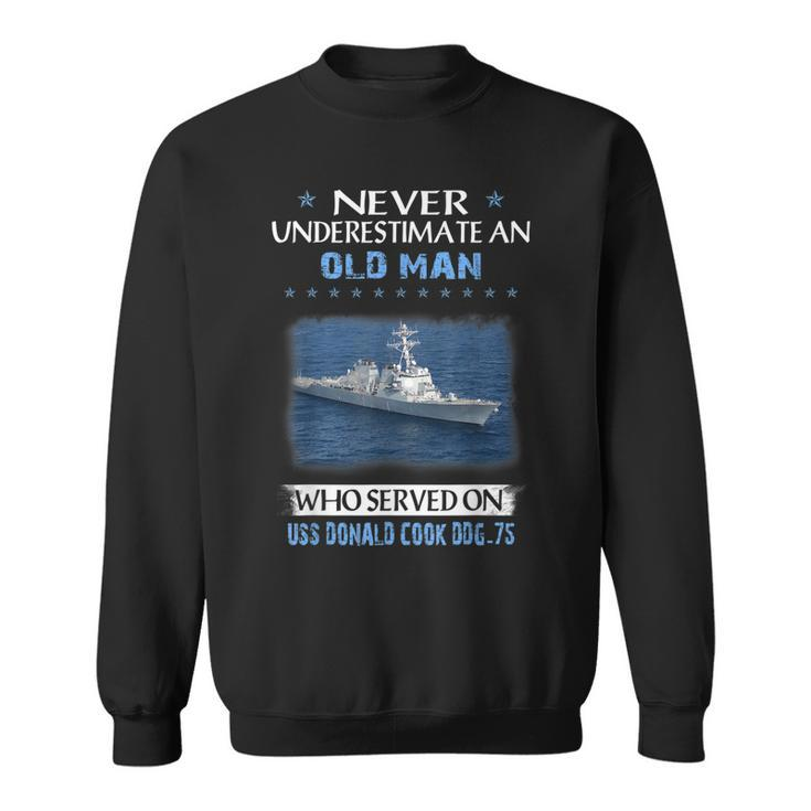 Uss Donald Cook Ddg-75 Destroyer Class Veterans Father Day  Sweatshirt