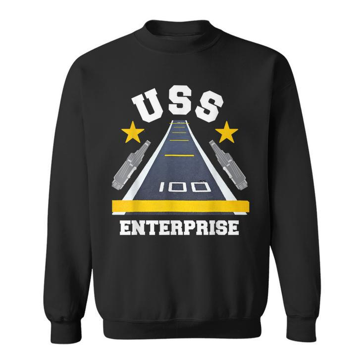 Uss Enterprise Aircraft Carrier Military Veteran  Sweatshirt
