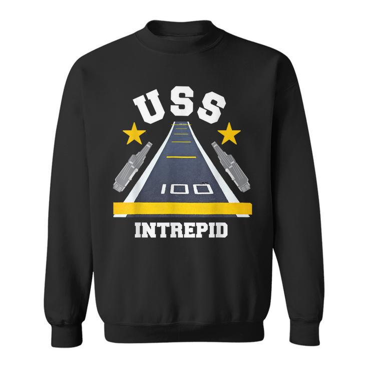 Uss Intrepid Aircraft Carrier Military Veteran  Sweatshirt