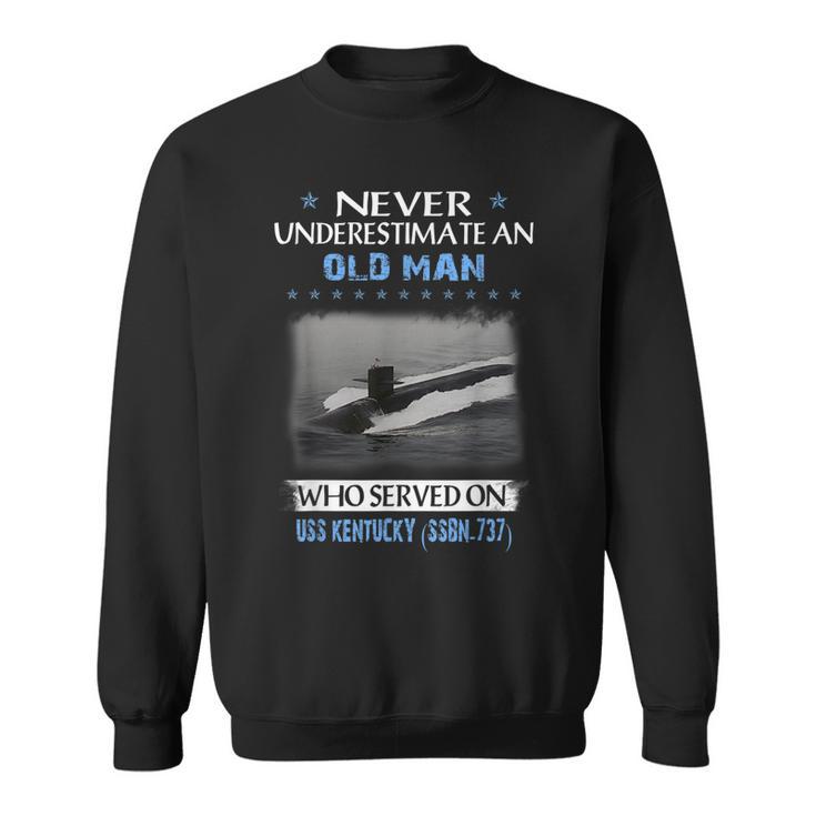 Uss Kentucky Ssbn-737 Submarine Veterans Day Father Day  Sweatshirt