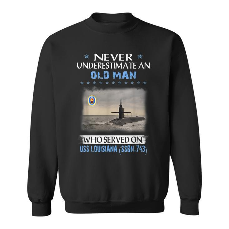 Uss Louisiana Ssbn-743 Submarine Veterans Day Father Day  Sweatshirt