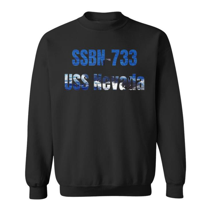 Uss Nevada Ssbn-733 Navy Sailor Veteran Gift  Sweatshirt