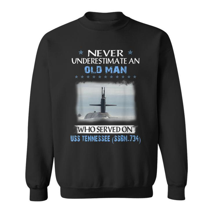 Uss Tennessee Ssbn-734 Submarine Veterans Day Father Day  Sweatshirt