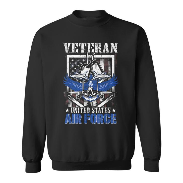 Veteran Of The United States Us Air Force American Flag Usaf  Sweatshirt