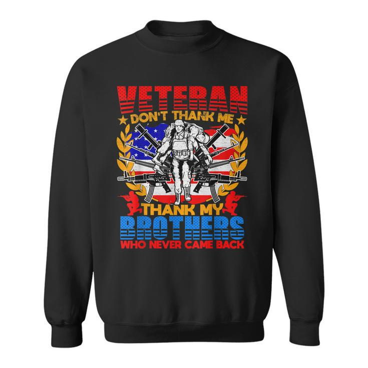 Veterans Day Appreciation Dad Mom Daughter Son Flag Usa  Men Women Sweatshirt Graphic Print Unisex