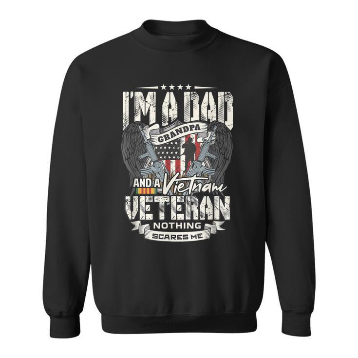 Veterans Day Dad Veteran Grandpa Vietnam Vet  Men Women Sweatshirt Graphic Print Unisex
