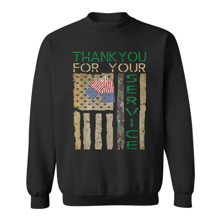 Veterans Day Thank You For Your Service Soldier Camouflage  V2 Sweatshirt