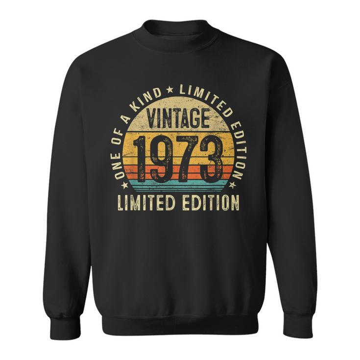Vintage 1973 50Th Birthday Limited Edition 50 Year Old Sweatshirt