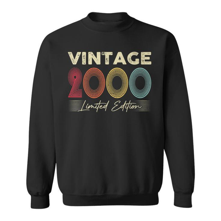 Vintage 2000 Wedding Anniversary Born In 2000 Birthday Party   Sweatshirt