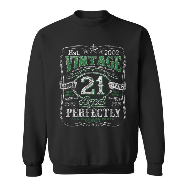 Vintage 2002 Limited Edition 21 Year Old 21St Birthday Mens  Sweatshirt