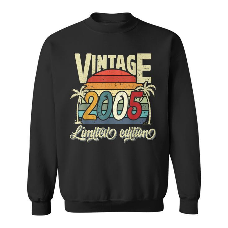 Vintage 2005 18Th Birthday Limited Edition 18 Years Old Bday  Sweatshirt