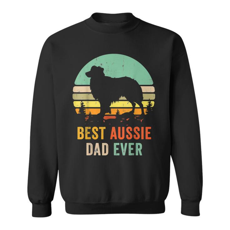 Vintage Aussie Shepherd Papa Best Dad Ever Aussie  V2 Sweatshirt