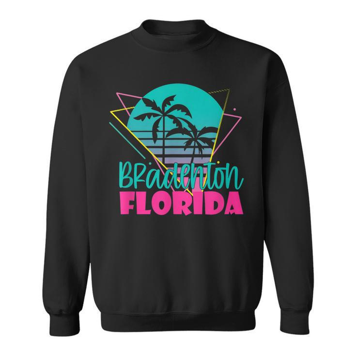Vintage Beach Vacation Palm Tree Bradenton Florida  Sweatshirt