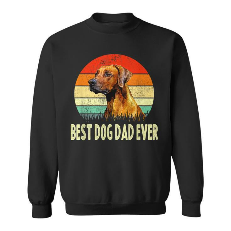 Vintage Best Dog Dad Ever  Dog Father Gift For Men Sweatshirt