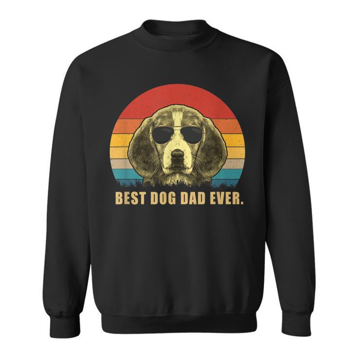 Vintage Best Dog Dad Ever T  Beagle Sweatshirt