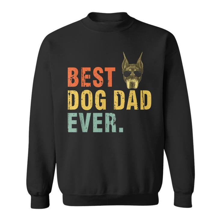 Vintage Best Dog Dad Ever T  Doberman Pinscher Sweatshirt