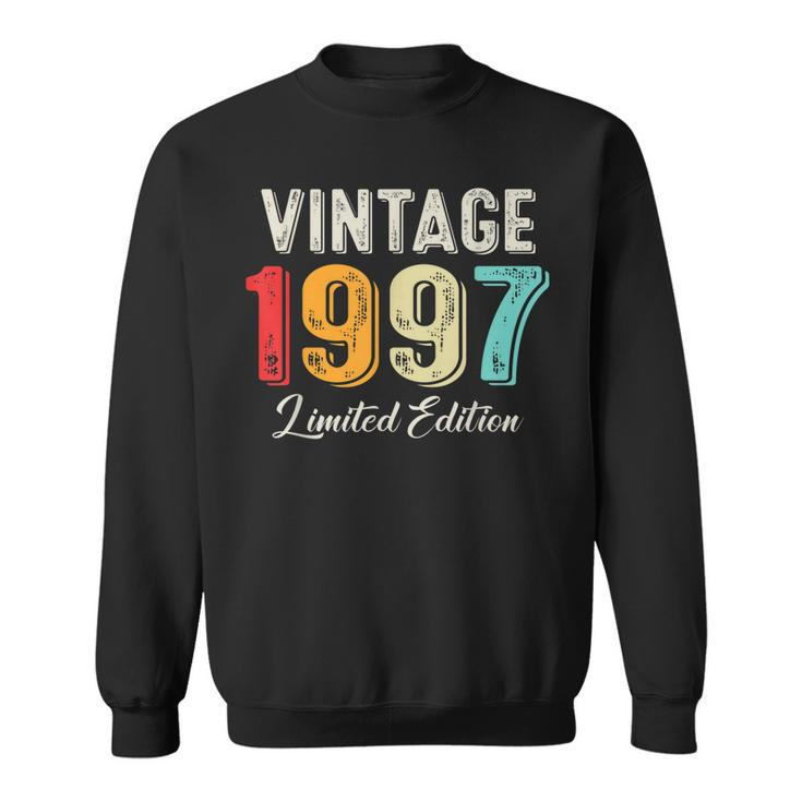 Vintage Born In 1997 Birthday Year Party Wedding Anniversary  Sweatshirt