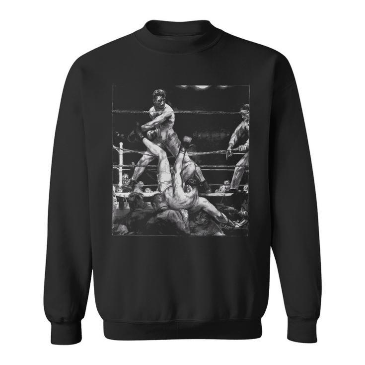 Vintage Boxer Gift Boxing Gloves Boxing Coach Sweatshirt