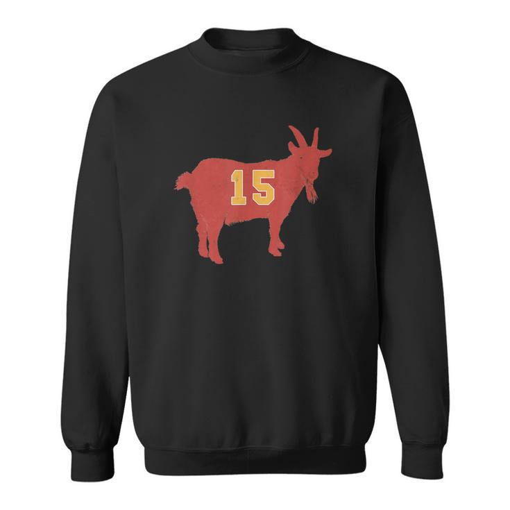 Vintage Grunge Goat 15 Red And Gold  Sweatshirt