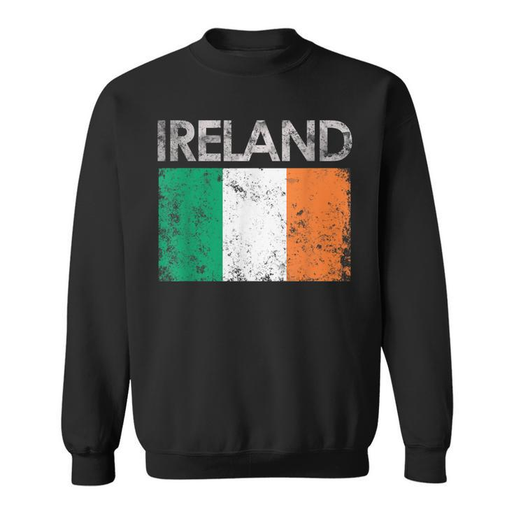 Vintage Ireland Irish Flag Pride Gift  Sweatshirt