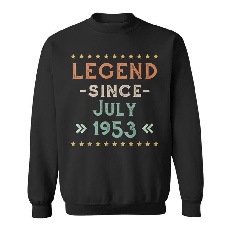 Vintage Legend Seit Juli 1953 Geburtstag Männer Frauen Sweatshirt