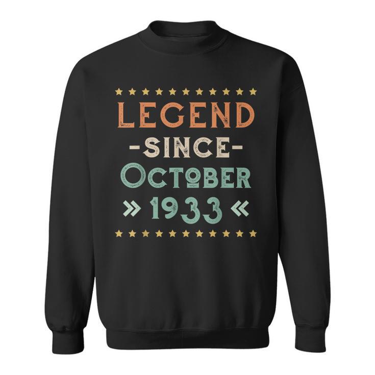 Vintage Legend Seit Oktober 1933 Geburtstag Männer Frauen Sweatshirt