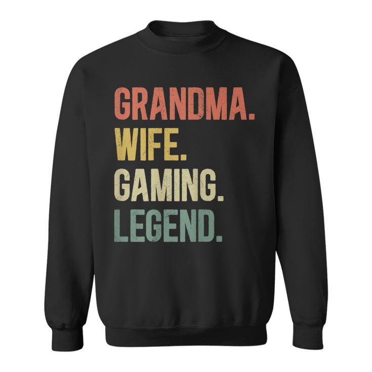 Vintage Oma Ehefrau Gaming Legende Retro Gamer Oma Sweatshirt