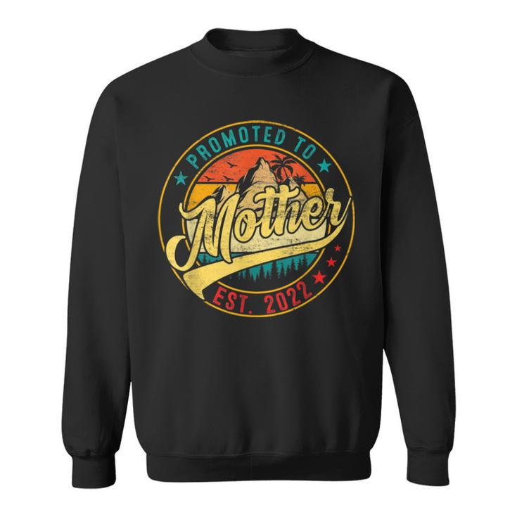 Vintage Promoted To Mother 2022 Mothers Day New Mom Grandma T Sweatshirt