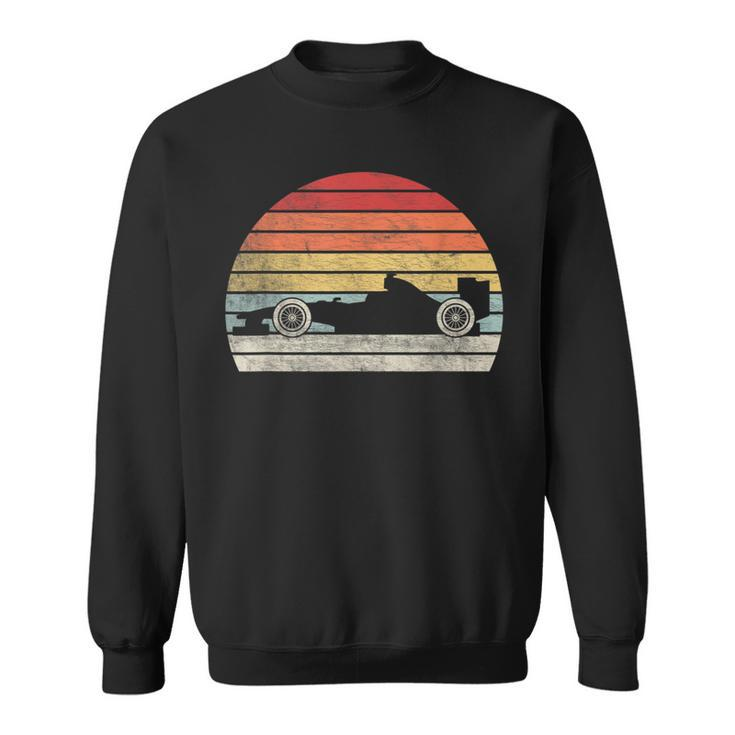 Vintage Retro Mechanic Sport Formula Race Car  Sweatshirt