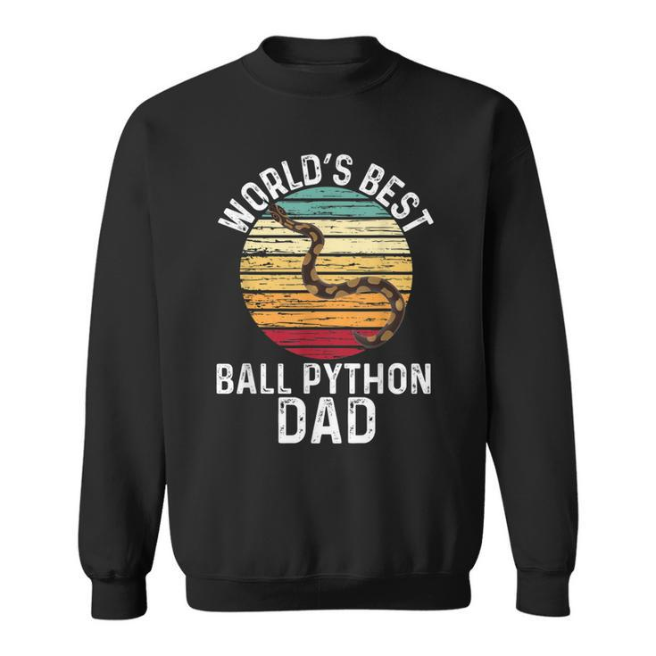 Vintage Worlds Best Ball Python Dad Pet Snake Sweatshirt