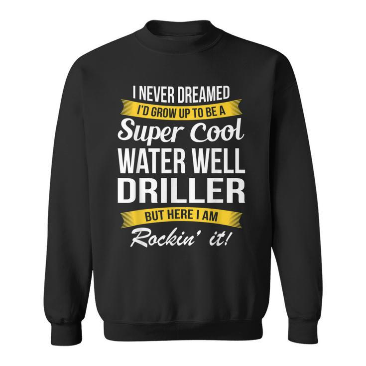 Water Well Driller  I Never Dreamed Funny  Sweatshirt