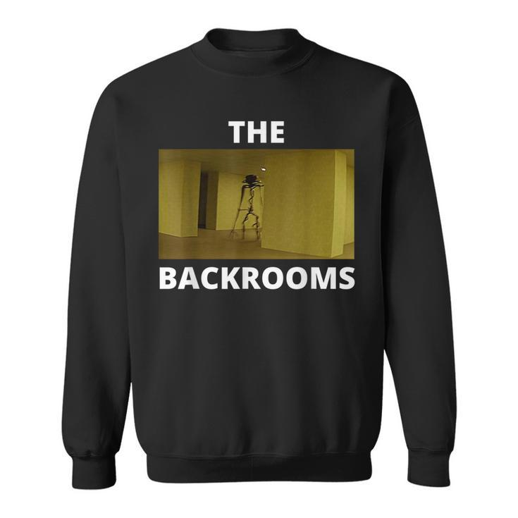 Welcome To The Backrooms Creepypasta Meme  Sweatshirt
