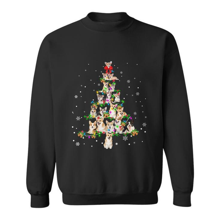 Welsh Corgi Christmas Tree Xgiftmas Gift Cool Gift Sweatshirt