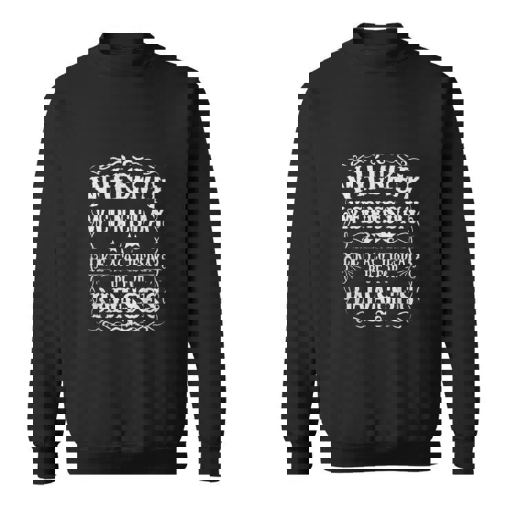 Whiskey Wednesday Men Women Sweatshirt Graphic Print Unisex