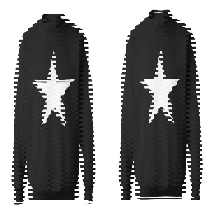 White Star On Front   Sweatshirt